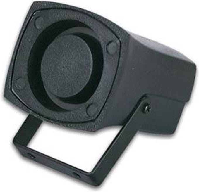 Micro Sirene 6-12V - 120dB - Zwart - voor Veiligheidssystemen