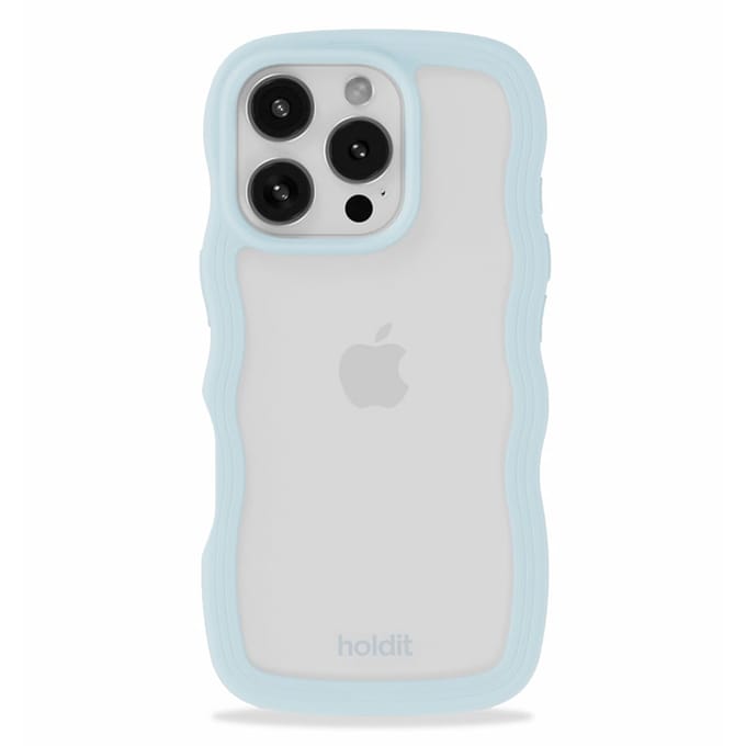 Holdit Wavy Case geschikt voor Apple iPhone 16 Pro Max - Mineral Blue