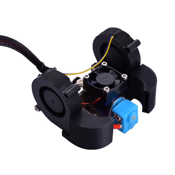 Aibecy Ender Volledig Gemonteerde Extruder Hotend Kit met Aluminium Verwarmingsblok 0,4 mm Mondstuk Koeling 24V veelkleurig