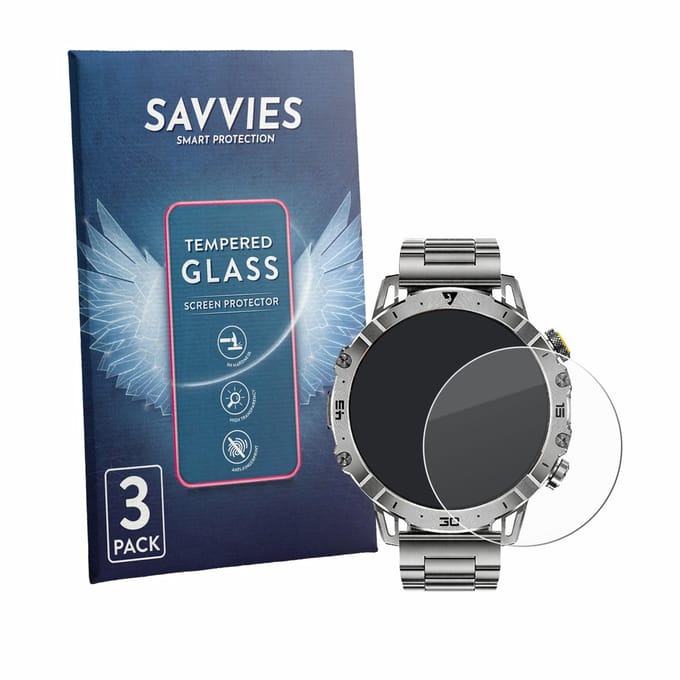 Savvies - Glas Screenprotector voor LIGE EF18 1.7" - Gehard Beschermglas 9H 3 Stuks