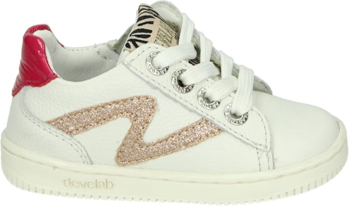 Develab - 44390 - Lage schoenen - Kleur: Wit/beige - Maat: 21