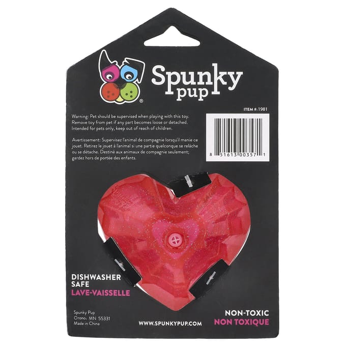 Spunky Pup, Gemme couinante, Cœur, 1 black