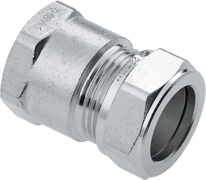 Bonfix knelkoppeling - Schroefbus - 3/4 x 15mm - Vertint Messing