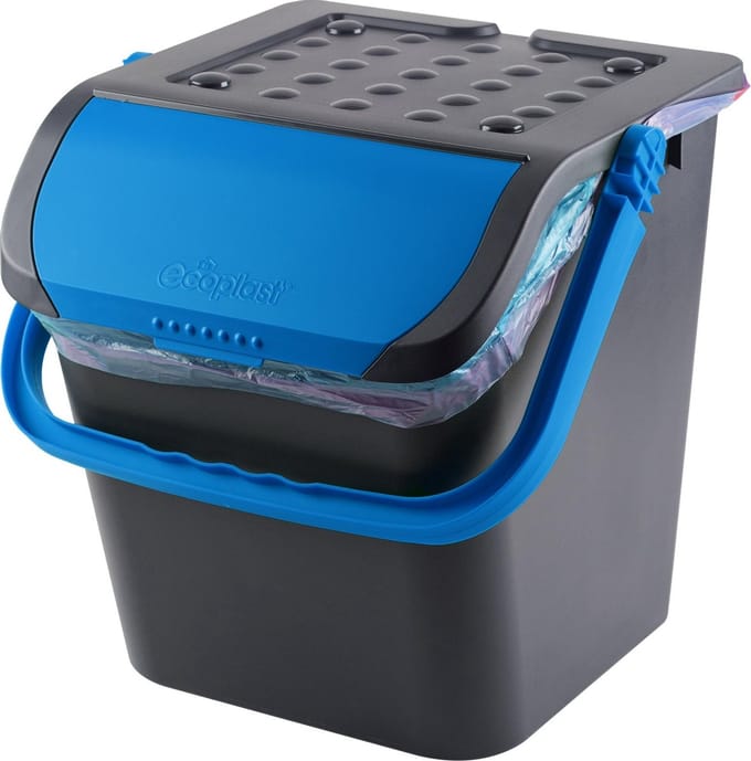 Afvalbak 'Malpie' - Afvalscheiding - Afvalemmer - Blauw - 28L - Papierafval