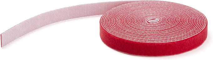 StarTech.com 25ft. Hook and Loop Roll - Rood - Cable Management - hook & loop fastener