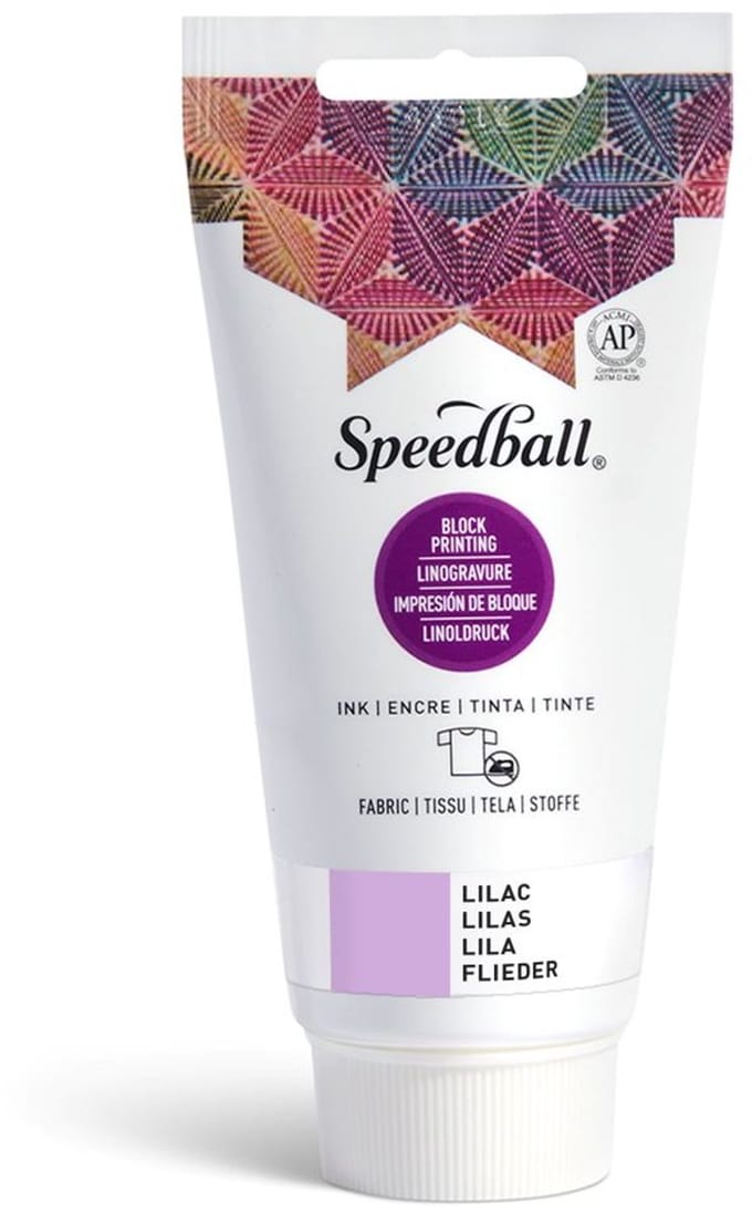 Fabric block printing ink lilac - Speedball