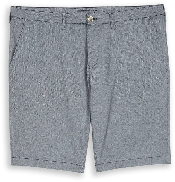 Tom Tailor - Plus Size - Chino-short met stretch - Maat 46 - navy structure