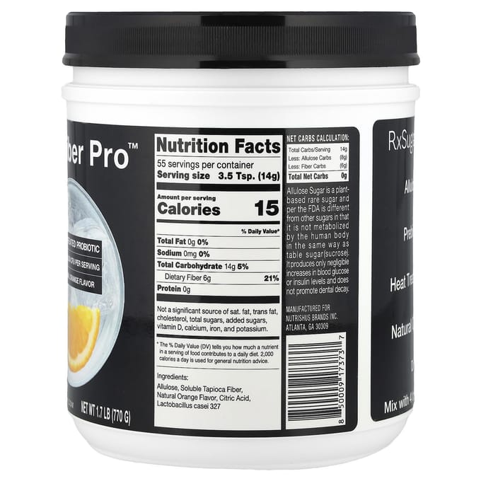 Fiber Pro™, Natuurlijke Sinaasappel, 770G (1.7 pond)
