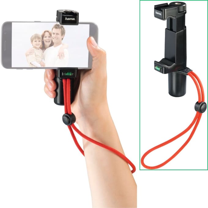 Hama Smartphone-videohouder met greep, 10 cm, 1/4"