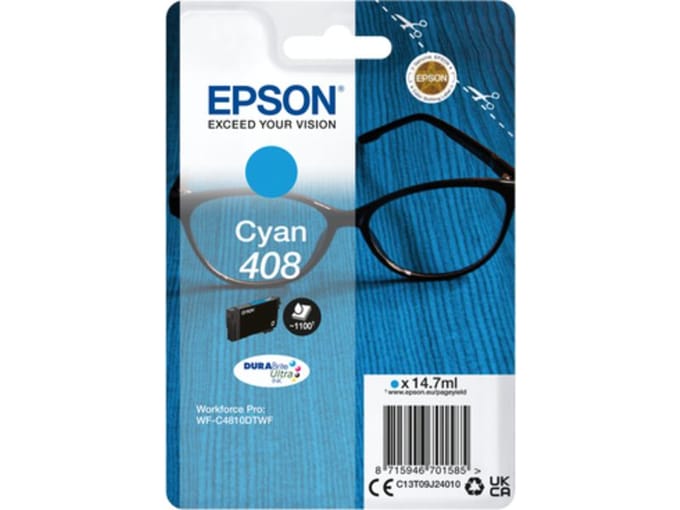 Epson 408 - high Capaciteit - Cyaan - Original - Inkt cartridge