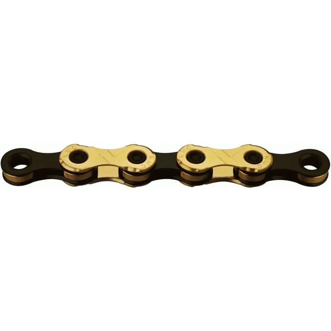 KMC X12 Ti-N Kettingslot 12-speed, goud/zwart Uitvoering 126 schakels
