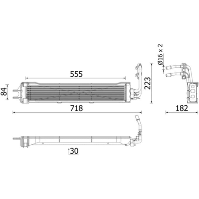 Olie radiator MAHLE CLC 333 000P