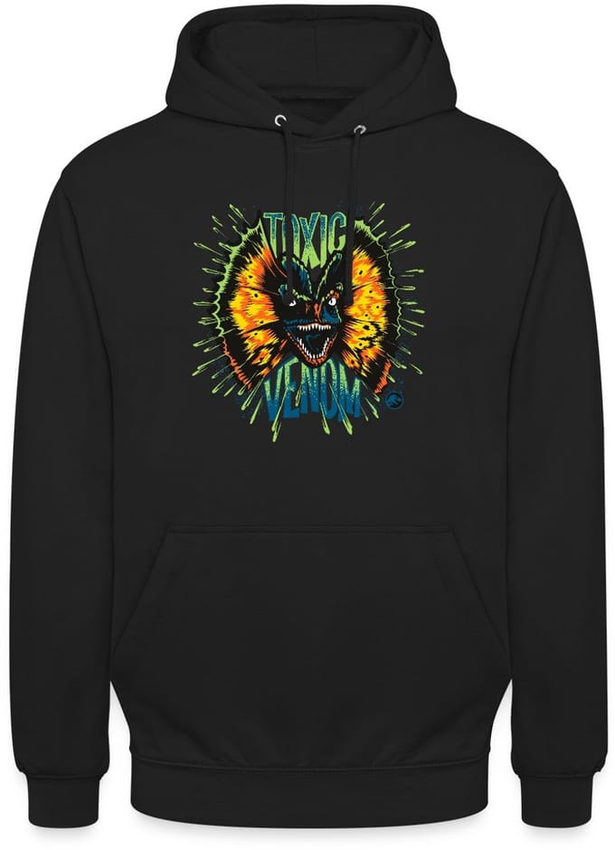 Jurassic World Dilophosaurus Toxic Hoodie Unisex