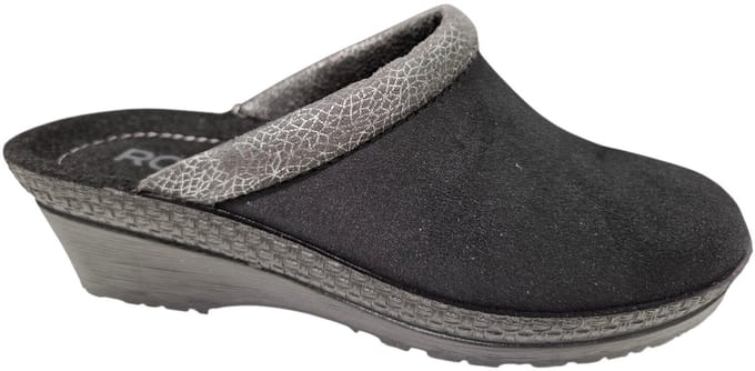 Rohde 2459 90 Dames Open Pantoffels - Zwart - 36