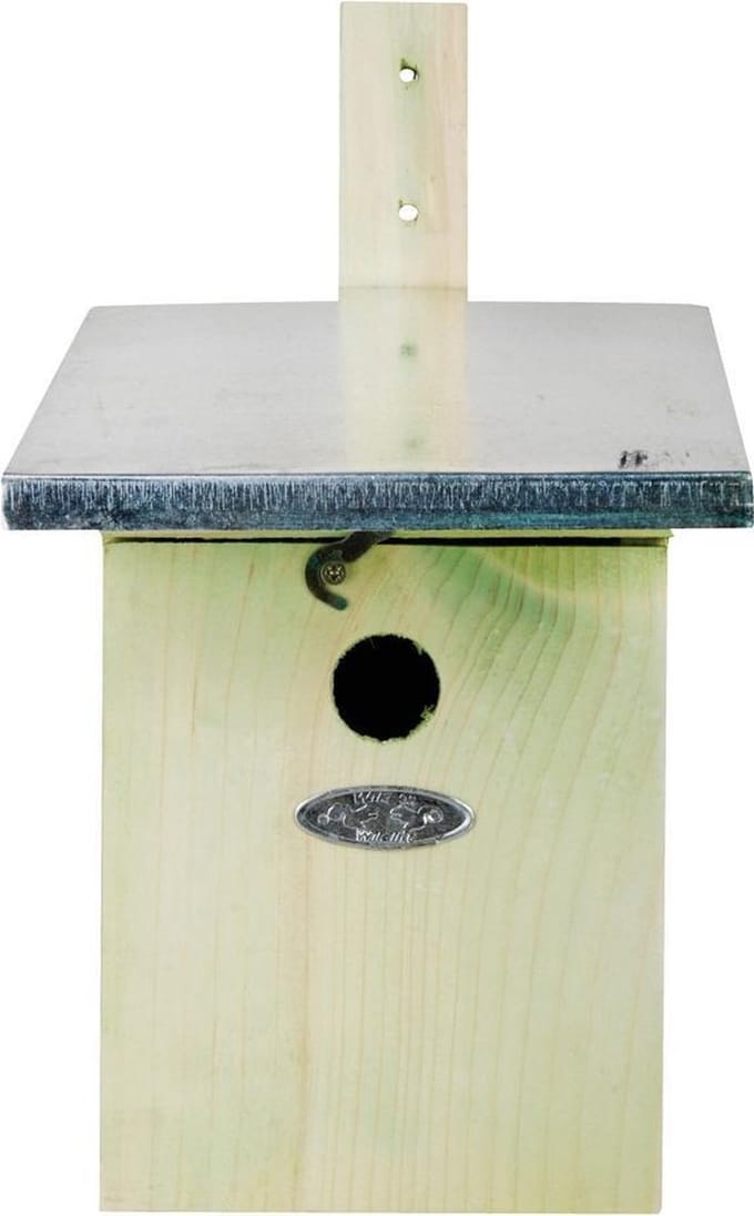 Esschert Design koolmees nestkast - Vogelhuisje - Grijs - 1 st