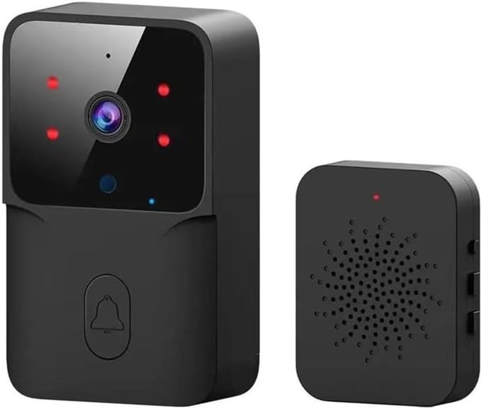 Video Deurbel - Slimme Camera - Huis Beveiligen - Bewegingsdetectie - 10 x 8 x 2 cm - Wit