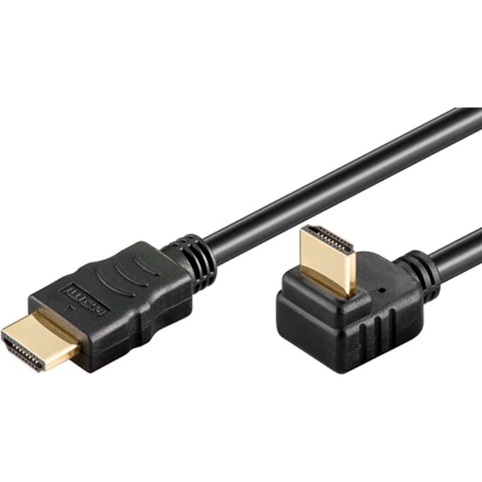 HDMI kabel - 90° haaks naar beneden - versie 1.4 (4K 30Hz) - 2 meter