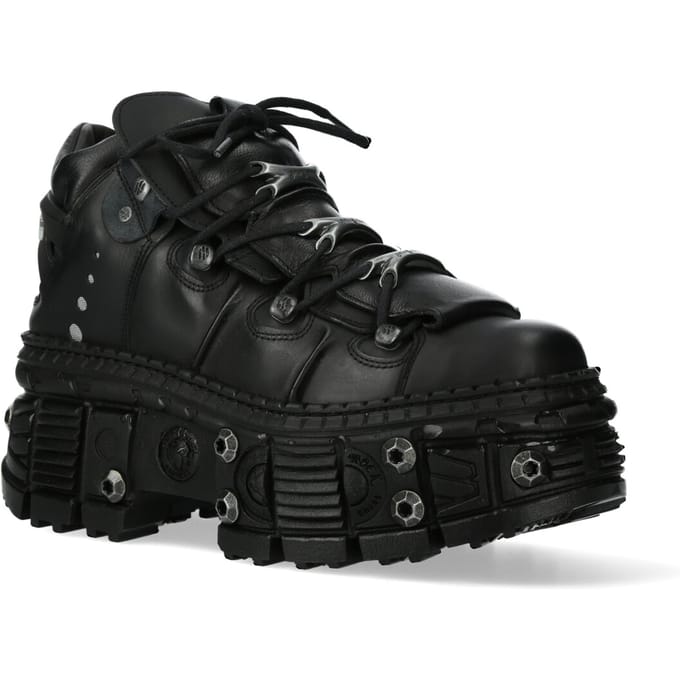 New Rock Goth leren enkellaarzen-WALL106-S25