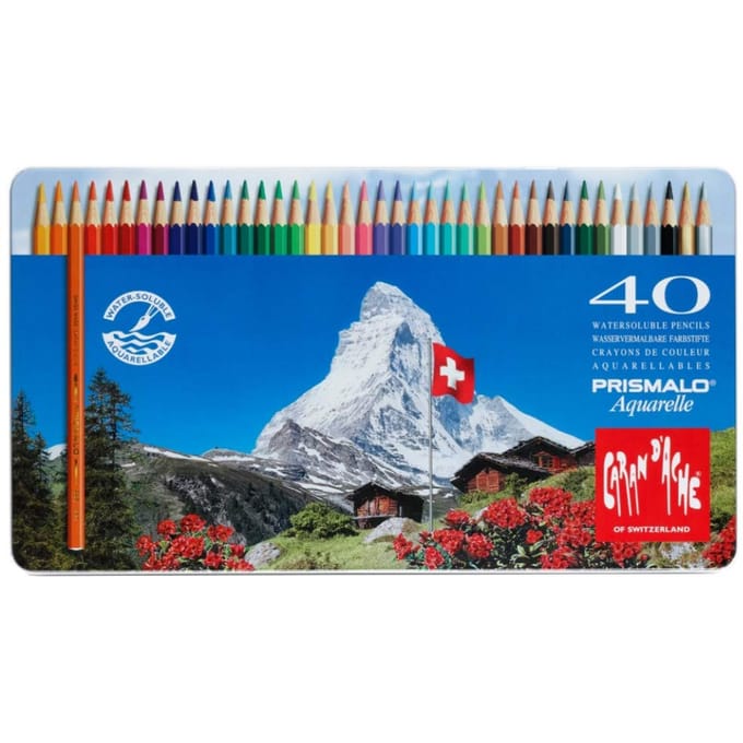 Caran Prismaro 40 kleuren set d'Ache 0999-340 black