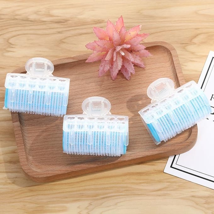 Haarrollers Bang Roll Curler Haarkruller Plastic zelfklevend Haarkrullen Kapperstool Meisje Schoonheidsstylingtool groen