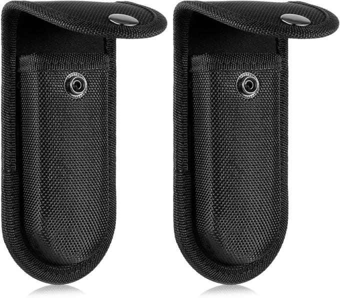 Cosensi - Dailygoods - Set van 2 Universele Messentassen voor Riem, Zwart