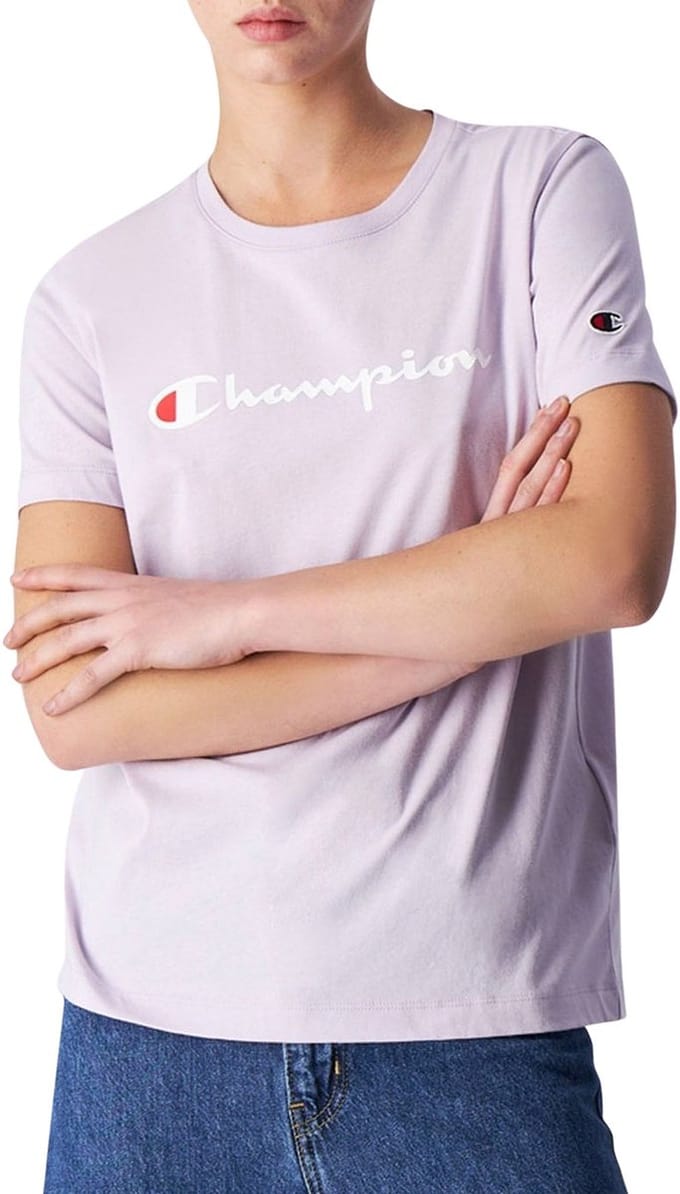 Champion Big Logo Jersey Shirt Dames - Maat M