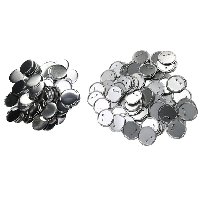 100 Sets Blanco Button Badge Onderdelen Set DIY voor Button Maakmachine Roestpreventie Button Maker 58mm/2.3in