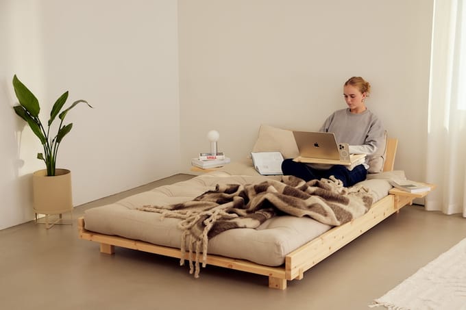 Karup Slaapbank - 747 Beige - met 4 rugleuningen