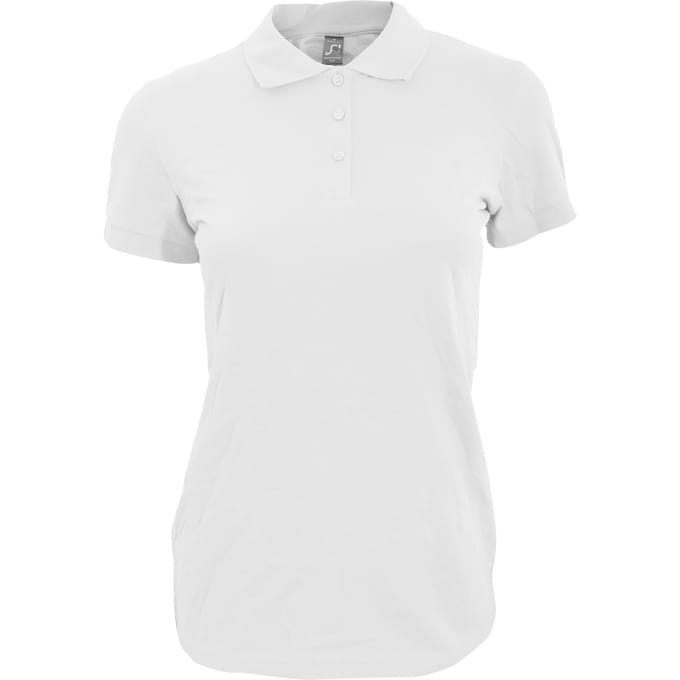 SOLS Dames/dames Perfect Pique Poloshirt met korte mouwen (Wit)