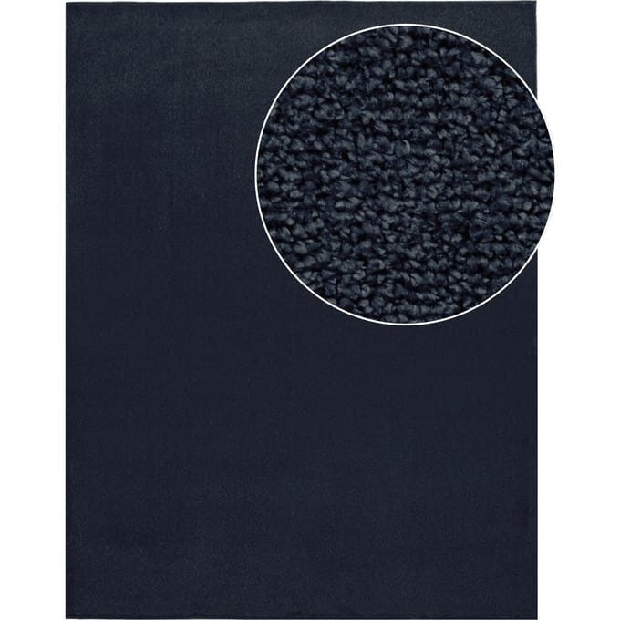 Tapijt Portivo marineblauw 200 cm vierkant