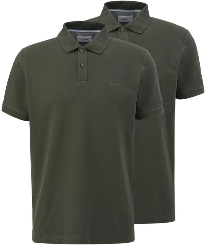 s.Oliver Heren poloshirt 2 pack Basic