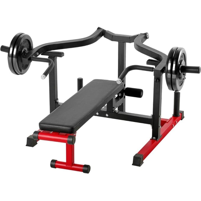450 LBS Borstpers Machine Verstelbare Bankdrukbank Platte Schuine Bank Sportschool