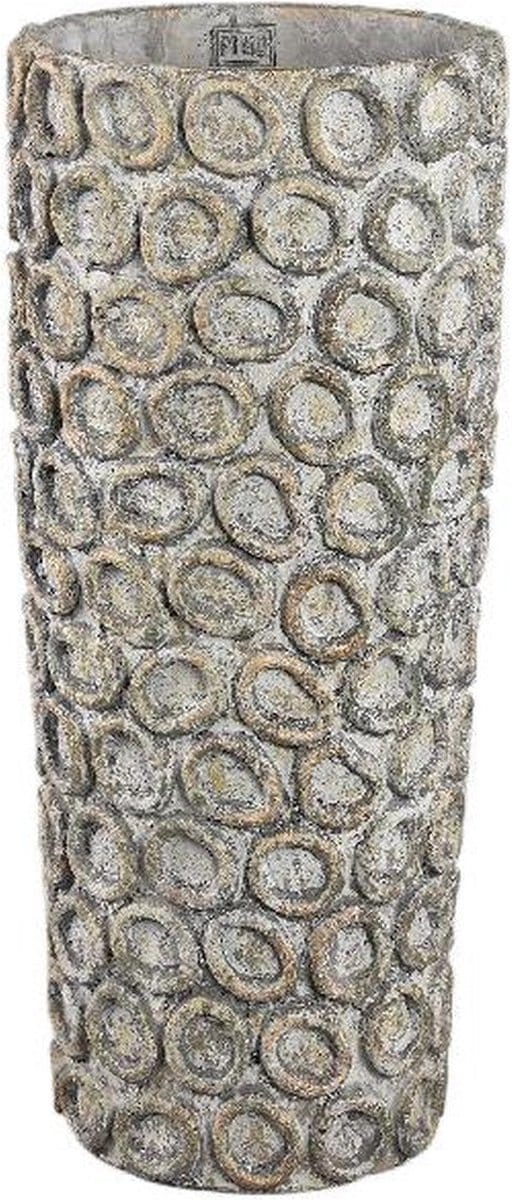 PTMD Bloempot Ginte - 24x24x55 cm - Cement - Grijs
