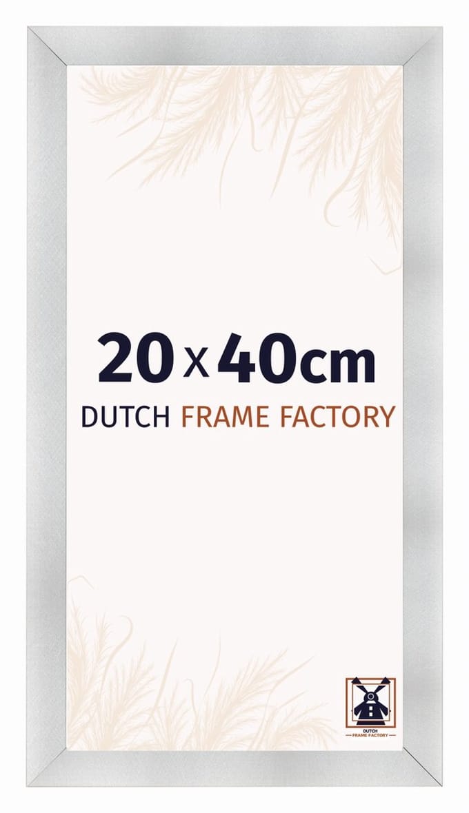 Fotolijst 20x40 cm - MDF - Aluminium Geborsteld - Praag