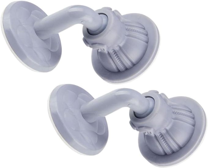 Deurstopper Set - Deurbeschermer - Muren Beschermen - Ponsvrij - 2 Stuks - Lichtgrijs