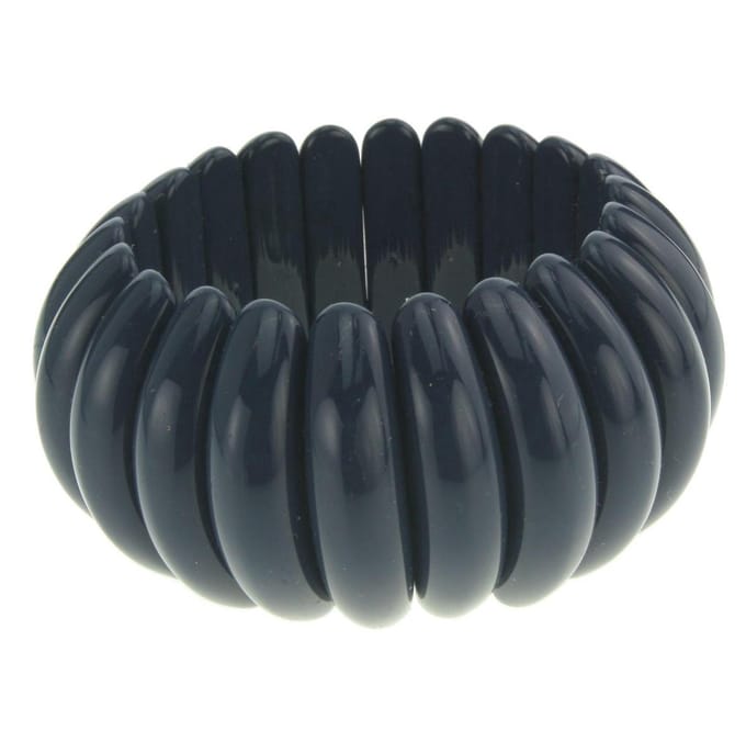 Behave - rekarmband Fleur - donkerblauw - minimal chic dagelijks
