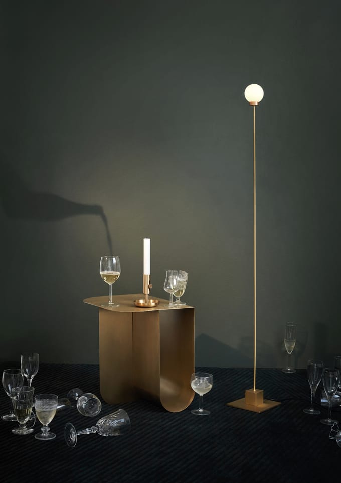 Northern Snowball draagbare vloerlamp - NorthernSnowballBrass