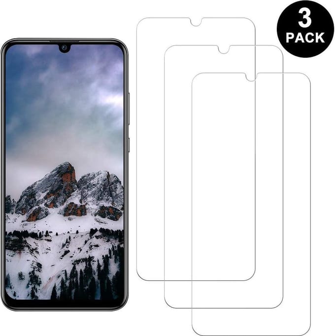 Screenprotector Glas - Tempered Glass Screen Protector Geschikt voor: Huawei P Smart Plus 2019  - 3x