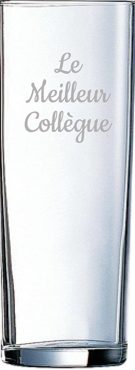 Longdrinkglas gegraveerd - 31cl - Le Meilleur Collègue