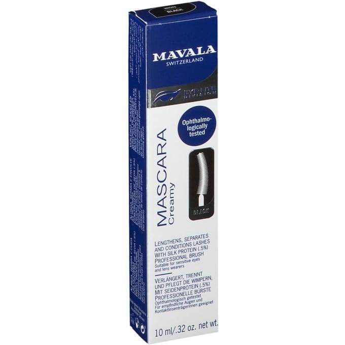 Mavala, Mascara Creamy, Black, 10ml (0.32oz) white