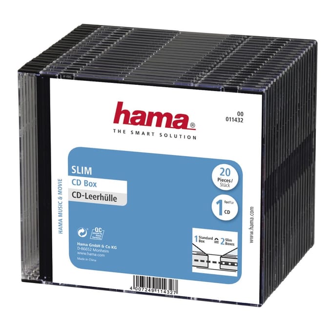 Hama Cd Slim Box 20-P. Red