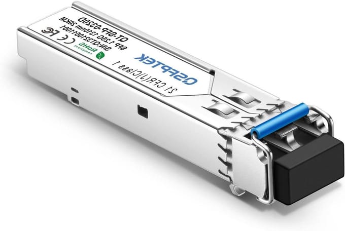 SFP Module - Mini GBIC Transceiver - Netwerkverbinding Maken - Single Mode Glasvezel - 20 km - Zilver