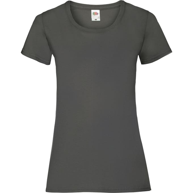 Fruit of the Loom Dames/Dames Valueweight T-Shirt (Licht Grafiet Solid)