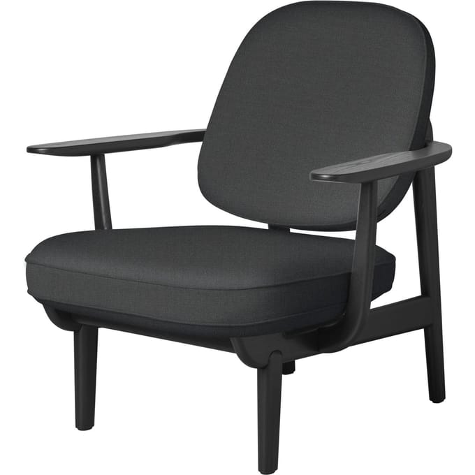 Fritz Hansen Fred Loungefauteuil - JH97 - Christianshavn 1172 - zwart essen