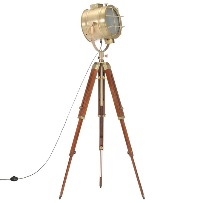 LuxeLivin' - Vloerlamp driepoot 165 cm massief mangohout
