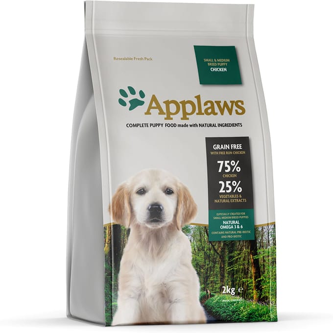 Applaws Puppy Small & Medium Breed - Kip Hondenvoer - 2 kg
