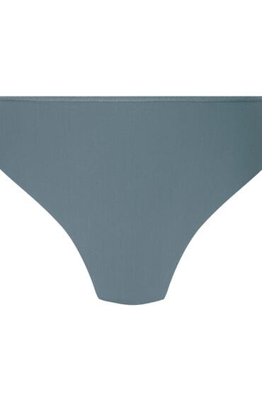Hunkemöller Dames Lingerie Invisible brazilian Stripe mesh - Blauw - maat L