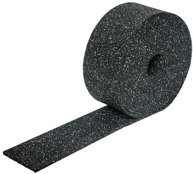 IVOL Rubber tegeldrager op rol van 10 meter - breedte 50 mm dikte 10 mm