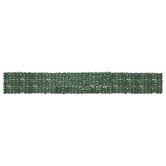 vidaXL - Balkonscherm - met - donkergroene - bladeren - 600x75 - cm