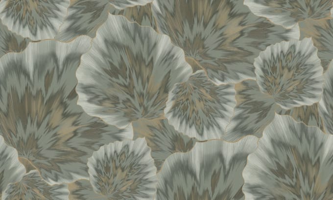 Erismann Vinylbehang 10402-24 - Spotlight 2 - Abstract Groen - 53cm x 10.05m
